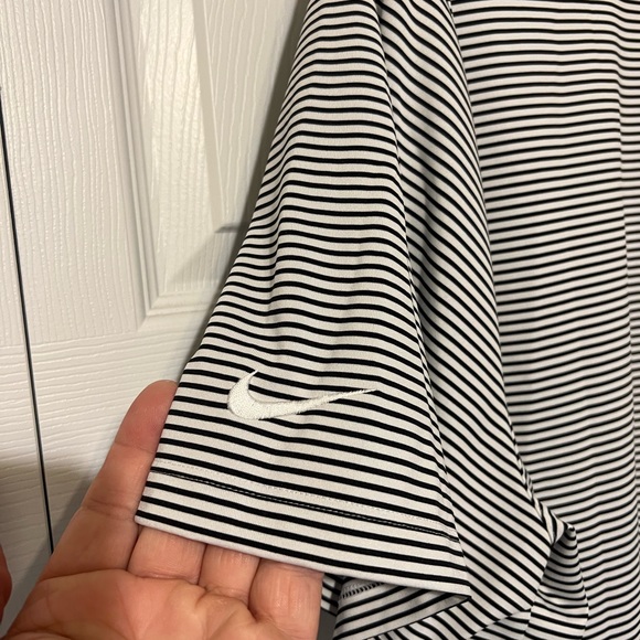 Men’s Nike Golf Dri-Fit Polo, XXL, White With Black Stripes. - Picture 3 of 9